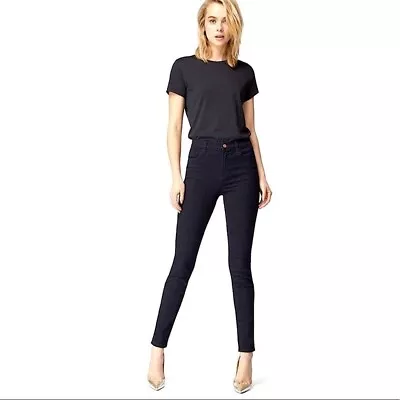 J BRAND Maria High Rise Skinny Stretch Jean In Sonnet Black Wash - Size 26 • $48.99