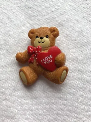 Vintage Lucy And Me I Love You Teddy Bear 2   Brooch Pin Jewelry FF-15 • $7.50