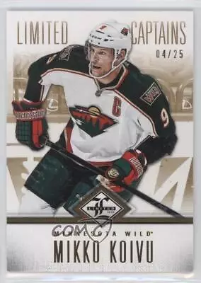 2012-13 Panini Limited Limited Captains Gold /25 Mikko Koivu #164 • $10.89