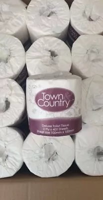 48 X Quality White Toilet Paper Rolls 2 Ply Individually Packed 400 Sheets • $100.95