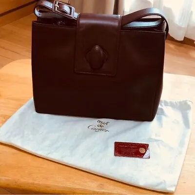 $570 • Buy Authentic Cartier Vintage Must Shoulder Bag Brand New Deadstock