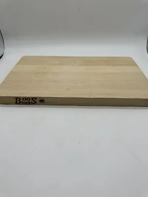 New John Boos Cutting Board Block Maple Wood Edge Grain Reversible 16x10x1 In • $58