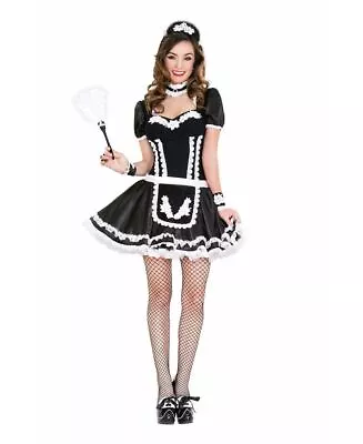 Brand New Flowery Lacy French Maid Costume Music Legs 70644 • $40.99