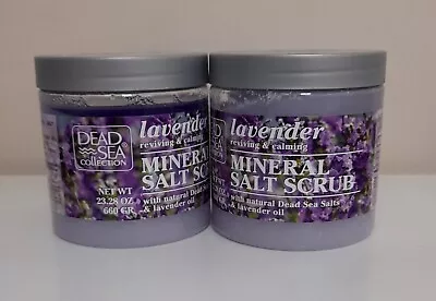 £11.85 • Buy Dead Sea Collection Lavender Dead Sea Salt Scrub, Mineral Salt Scrub X 2