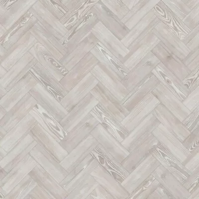 Amtico	Spacia Small Parquet White Ash LVT Vinyl Tile Wood Flooring (2.5 Sqm Box) • £87.50