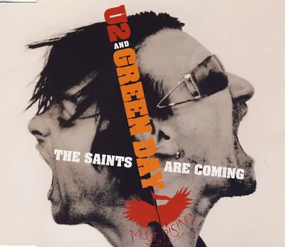 U2 & GREEN DAY Saints Are Coming UNRELASED TRK & LIVE CD Single SEALED USA Seler • $34.99