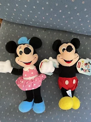 Playskool Mickey MOUSE AND Minnie MOUSE 9  Plush. NWT • $1.99