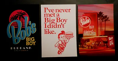 (3) NEW BOB'S BIG BOY RESTAURANT POSTCARDS Vintage Look Unused 6  X 4  • $9.95