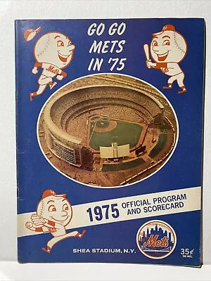 New York Mets 1975 Program/Scorecard Game Scored 6/29/75 Seaver 11 K Vs Phillies • $15