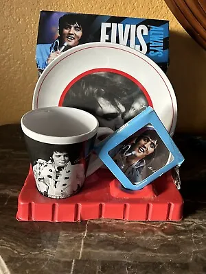 Elvis Presley Always Gift Set With Mug Plate Ornament And Missing The Cocoa. • $14.99