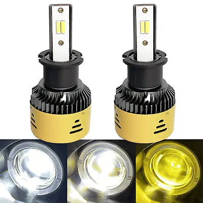 H3 3000K LED Kit Fog Light Bulb Switchback 3K 4K 6K White Yellow + Strobe Light • $29.99