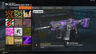 Black Ops 3 UNLOCK ALL - DARK MATTER LEVEL 1000 & MORE! (PC/STEAM ONLY) • $5