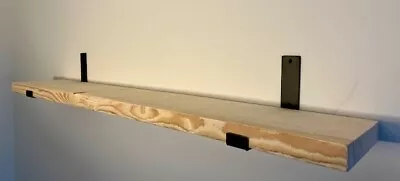 Rustic Scaffold Board Shelf/Shelving Kit Inc Brackets - Custom - Handmade • £105