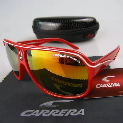 Men Women Retro Sunglasses Unisex Square Bright Black Frame Carrera Glasses C19 • $23.99