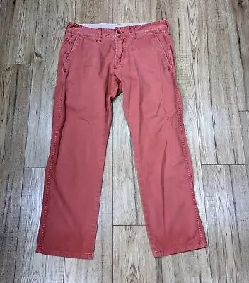 Edwin 55 Chino Men's W32 L27 Salmon Pink Casual Trousers  • £25