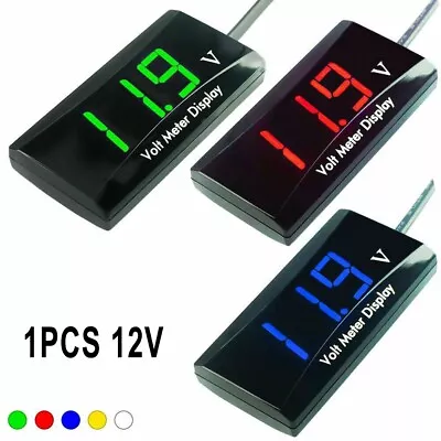 Long Lasting LED Display Volt Meter For CaravanCar 12V DC Battery Gauge • £10.64