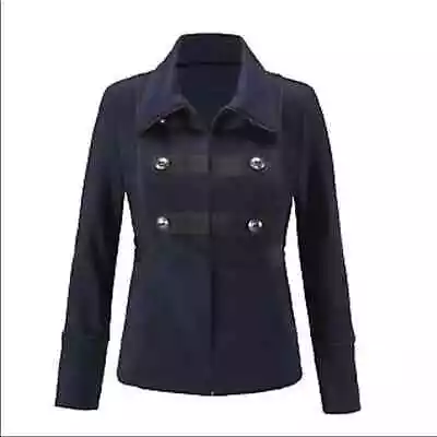 CAbi Women's In The Band Navy Blue Marching Military Jacket Medium M • $20