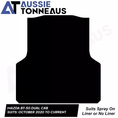 Rubber Ute Mat For Mazda BT-50 Dual Cab (October 2020 - Current) • $124.99