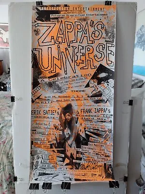 FRANK ZAPPA Zappa's Universe ORIGINAL Poster AUTOGRAPHED By Cal Schenkel 1991 • $50