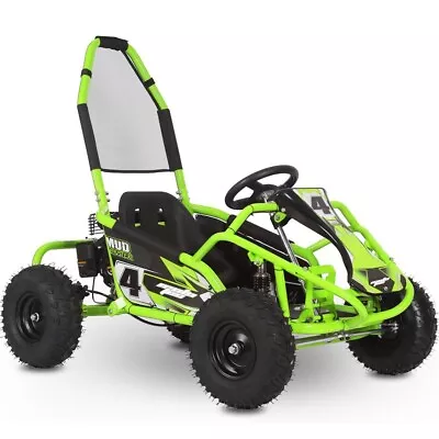 MotoTec Mud Monster Kids Gas Powered 98cc Go Kart Full Suspension Green • $1699