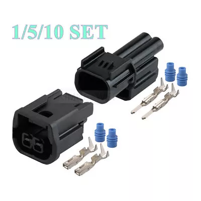 2 Pin Fog Light DRL Lamp Horn Connector Plug Kit For Honda Civic Accord Acura • £4.56