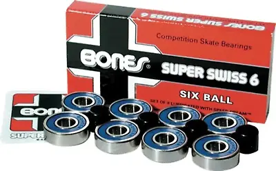 Bones® Super Swiss 6 Skateboard Bearings 8 Pack • $52.95