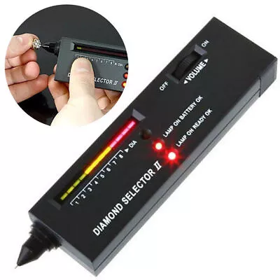 £11.99 • Buy Diamond Tester Gemstone Testing Kit Digital Electronic Gold Silver Tester UK#