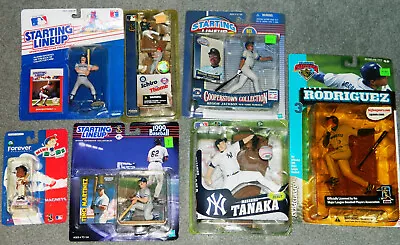 LOT OF SEALED NEW MLB COLLECTIBLE ACTION FIGURES With N.Y. YANKEES & MORE • $27.50