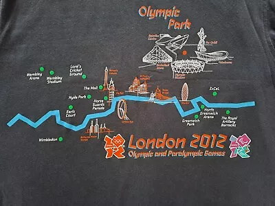 Olympic Park London 2012 Olympic & Paralympic Official T Shirt Pit To Pit 21  • £5.95