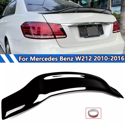 Gloss Black Rear Trunk Spoiler Wing For Benz E-Class W212 E350 E63 AMG 2010-2016 • $97.49