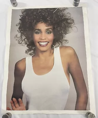 Whitney Houston - Vintage Poster 17.5x23”  Singer Actress Vintag 80s 90s • $37