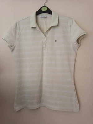 £15.40 • Buy Lacoste Ladies Polo Shirt Size 44 (Pit 19 Inches). 12/14. Used. Freepost. 