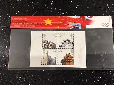 Handover Of Olympic Flag From Beijing To London Stamp Presentation Pack No:- M17 • £3.50