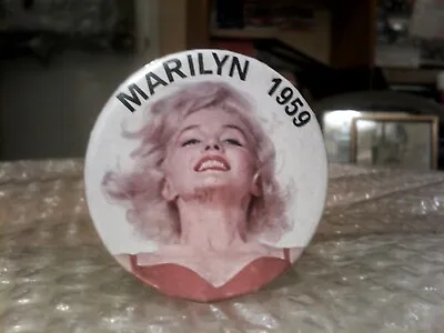 Marilyn Monroe 1959 Actress Movie Star Old Vintage Photo Pinback - Very Nice! • $20