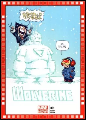 2013 UD Marvel Now!  CUTTING EDGE VARIANT COVER  Card #127-SY...WOLVERINE #1 • $4