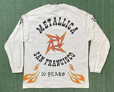 Vintage1996 Metallica San Francisco 20 Years Long Sleeve Shirt Size XL • $299.99