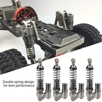 £19.19 • Buy 4Pack 100mm Adjustable Shock Absorber For Axial SCX10 TRX-4 1:10 RC Crawler Car