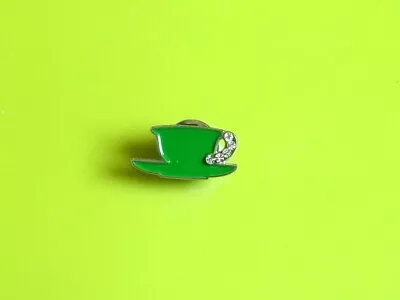 Macmillan Green Tea Cup & Saucer Stud Pin Badge Charity • £3.99