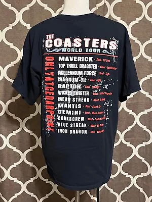 Cedar Point Roller Coasters T-shirt Sandusky Amusement Park Adult Size Large • $15.90