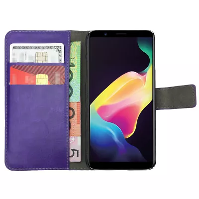 Leather Flip Wallet Case Stand Gel Slim Cover For Oppo A57 A73 F5 R11S And Plus • $9.99