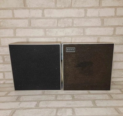 Vintage 70s Sony Onkyo Speakers Set  Wood Finish  10.5 Inches Tested -works! • £28.56