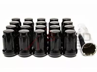 Z Racing Steel 35mm Black 14x1.5mm Lug Nuts Close Ended 20 Pcs Set Key • $39.99