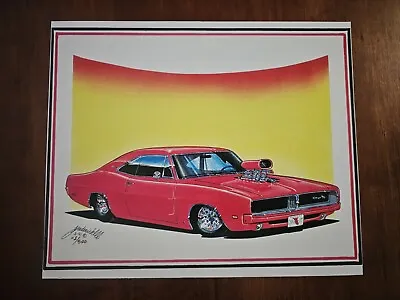 Pro Street 1969 Dodge Charger Art Print #ed 1/500 Mopar Muscle Car Hot Rod • $39.99