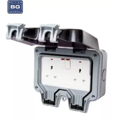 £12.50 • Buy Waterproof Outdoor Double Pole Socket Switched Box BG BRITISH ELECTRICAL NEW