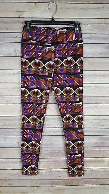 LuLaRoe Multi-Color Tribal Aztec Printed Leggings Stretch - One Size • $7.67