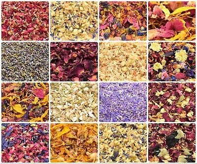 Edible Dried Flowers & Petals 62+ Types! Tea Cooking Gin Tonic Coctail Garnishes • £4.69