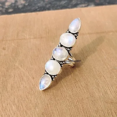 Rainbow Moonstone Beautiful 925 Sterling Silver Handmade Designer All Size MO* • $16.04