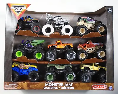 Monster Jam Collection 9 Monster Trucks 1:64 Scale • $30