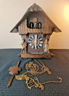 Cuckoo Clock Musical With Dancers Untested 15 In X 14 In Regula 859 Mvmnt 8 Day • $350