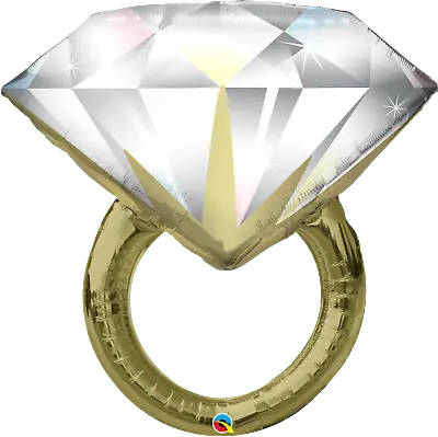 $11.25 • Buy Qualatex Supershape Diamond Wedding Ring 37‘’ Foil Balloon Wedding Decoration